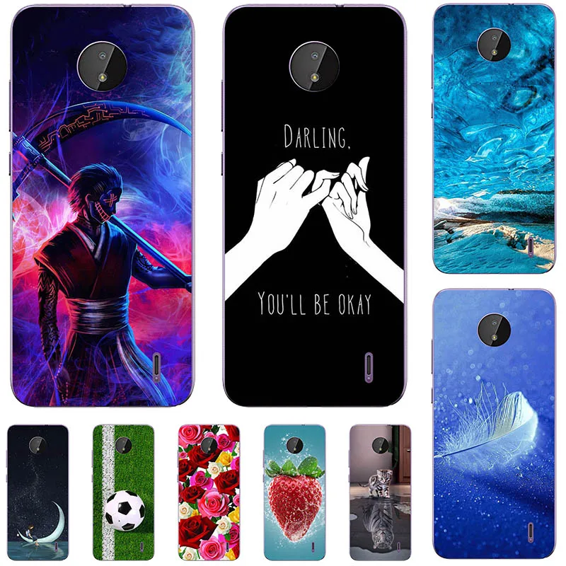 for nokia c10 ta 1342 case for nokia c20 ta 1339 ta 1348 ta 1352 ta 1356 6 52 cartoon pattern soft cover animal flower shell free global shipping