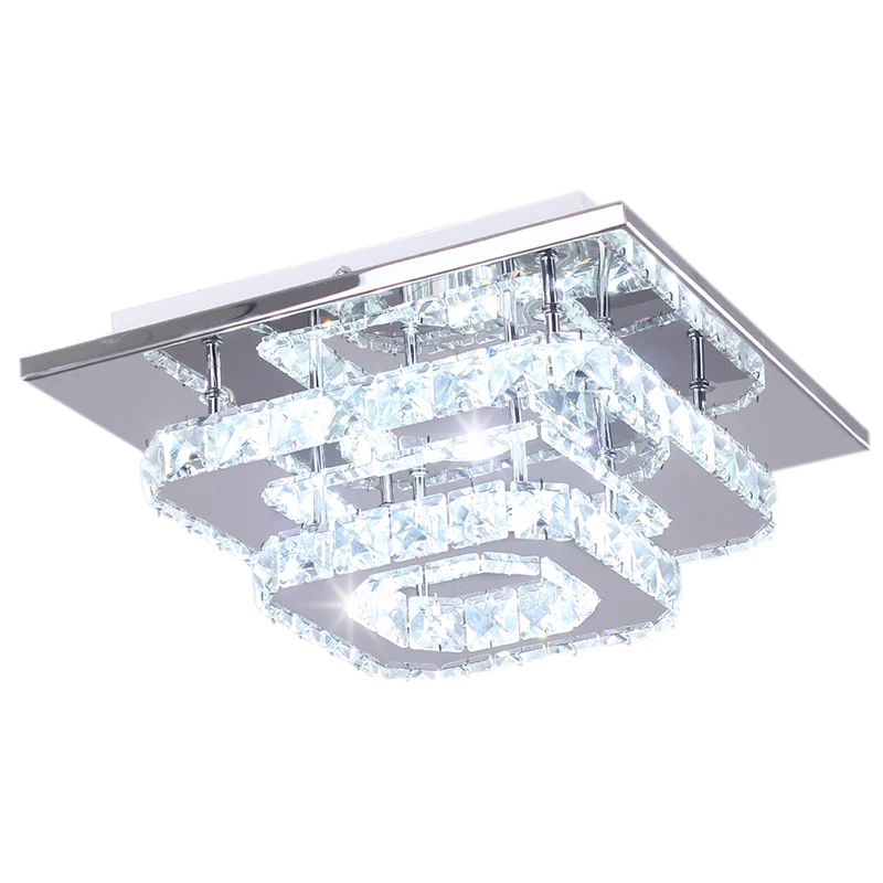Современный светодиодный потолочный светильник с кристаллами для гостиной
