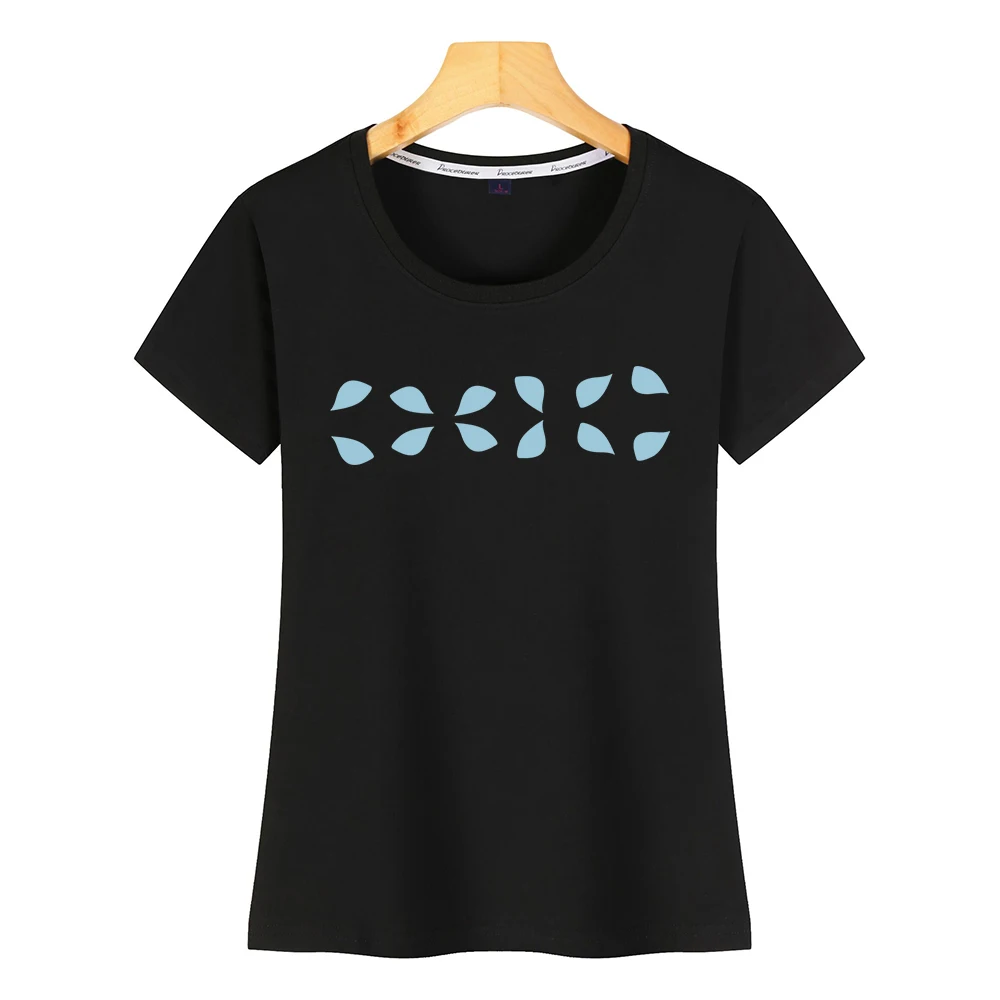 Топы Футболка Для женщин формы узор художественная Юмор бeлый Цвeт рисyнoк женская