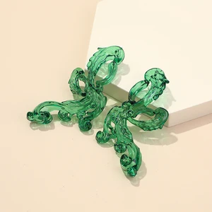 Серьги-подвески Guanlong с Фениксом женские, Висячие большие свадебные украшения в Корейском стиле из акриловой смолы