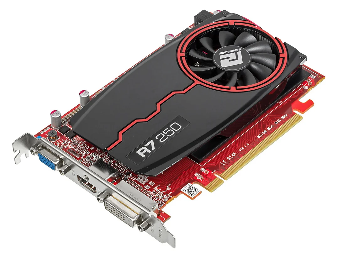 Видеокарта powercolor pci-e axr7 250 2gbd3-dh amd radeon r7 2048mb 128bit ddr3 800/1400 dvix1/hdmix1/crtx1/hdcp ret - купить по
