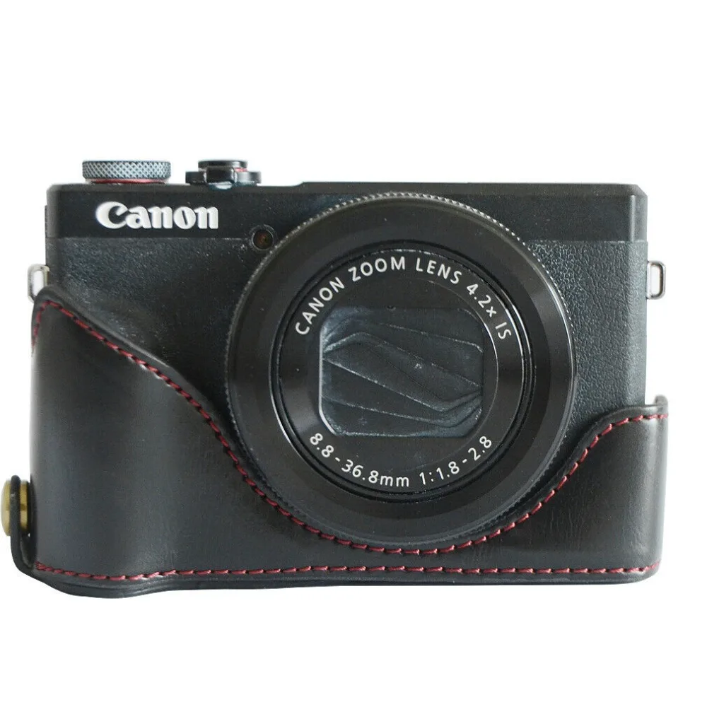 Ретро PU кожаный чехол для камеры, жесткий чехол для Canon Powershot G7 X G7X Mark II III(G7XII xxiii) mark2 mark3 G7X2 G7X3