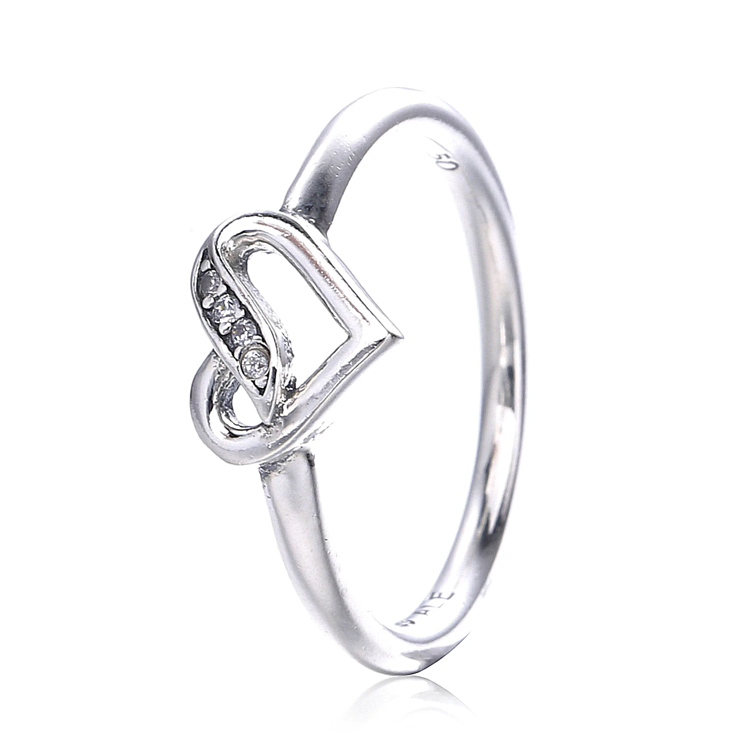 

Тонкий 925 пробы Серебряные стильные Обручение/Свадебная обувь, очаровательные обещание сердце Начальный кольцо для подруги 2021 bague подарок д...