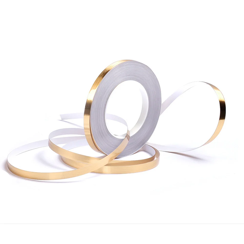 Золотой лента со швом Стикеры линия плитка экстравагантная дома