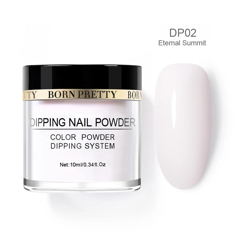 BP-DP02 BORN PRETTY окунутые порошки для ногтей градиентный французский лак Натуральный Цвет голографический блеск без лампы для лечения ногтей украшения - Цвет: BP-DP02