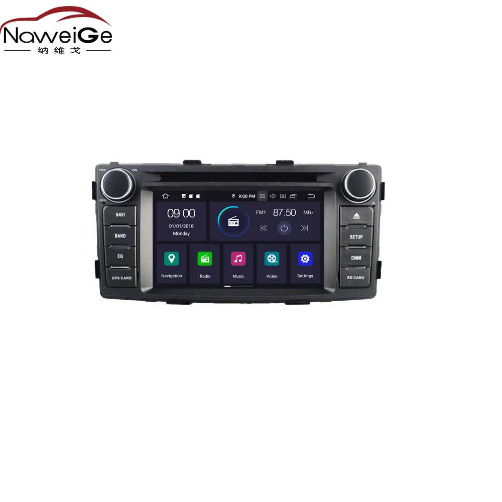 NaweiGe 6 2 дюймовый Android Восьмиядерный 9 0 PX5 4 + 32 ГБ Автомобильный dvd для Toyota Hilux 2012