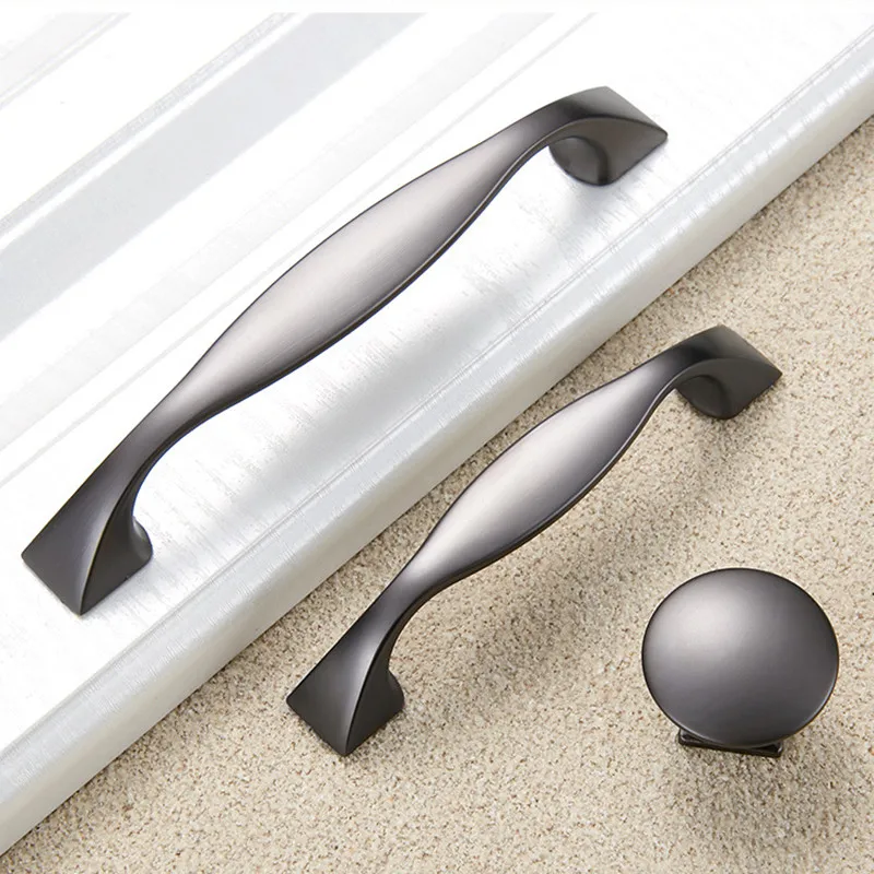 1 шт. ручки для шкафа жемчужно-серого цвета