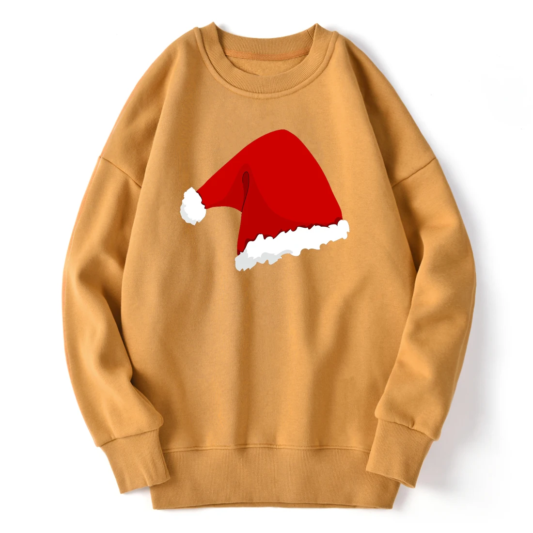 

Mens Sweatshirt Christmas Hat Print Long Sleeve Casual Hoodie Leisure Tops Pullovers 2020 New Fashion Hip Hop Moletom Masculino