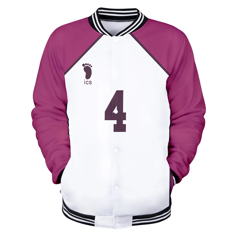 Японская бейсбольная куртка Аниме Haikyuu мужская куртка-бомбер Shiratorizawa Академия