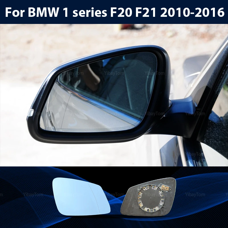 

Electric Wing Side View For BMW 1 series F20 F21 118d 118i 120d 120i 125i 135i 2010-2016 Blue Heated Left & Right Mirror Glass