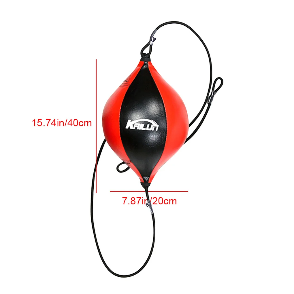 

Portable Leather Drawstring Pear-shaped Inflatable Boxing Ball Training Dodge Response Ability Accessories Fitness Equipment