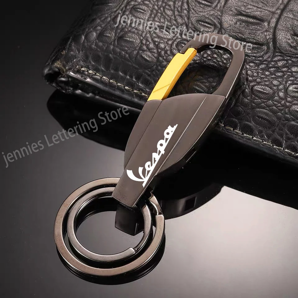 

For Piaggio Vespa Primavera 150 SPRINT 150 GTS 300 ie LXV 125 125 200 Accessories Motorcycle keyring anti-lost Keychain Metal