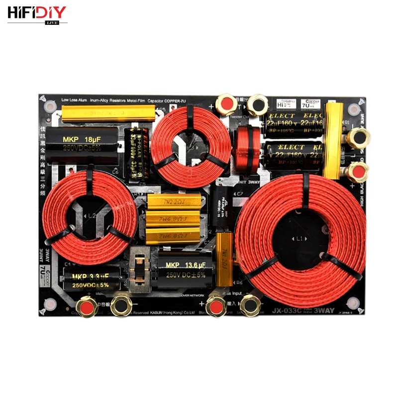 HIFIDIY HI END JX 033C 3 Way динамик (твитер + Средний бас) HiFi домашний s аудио кроссовер с