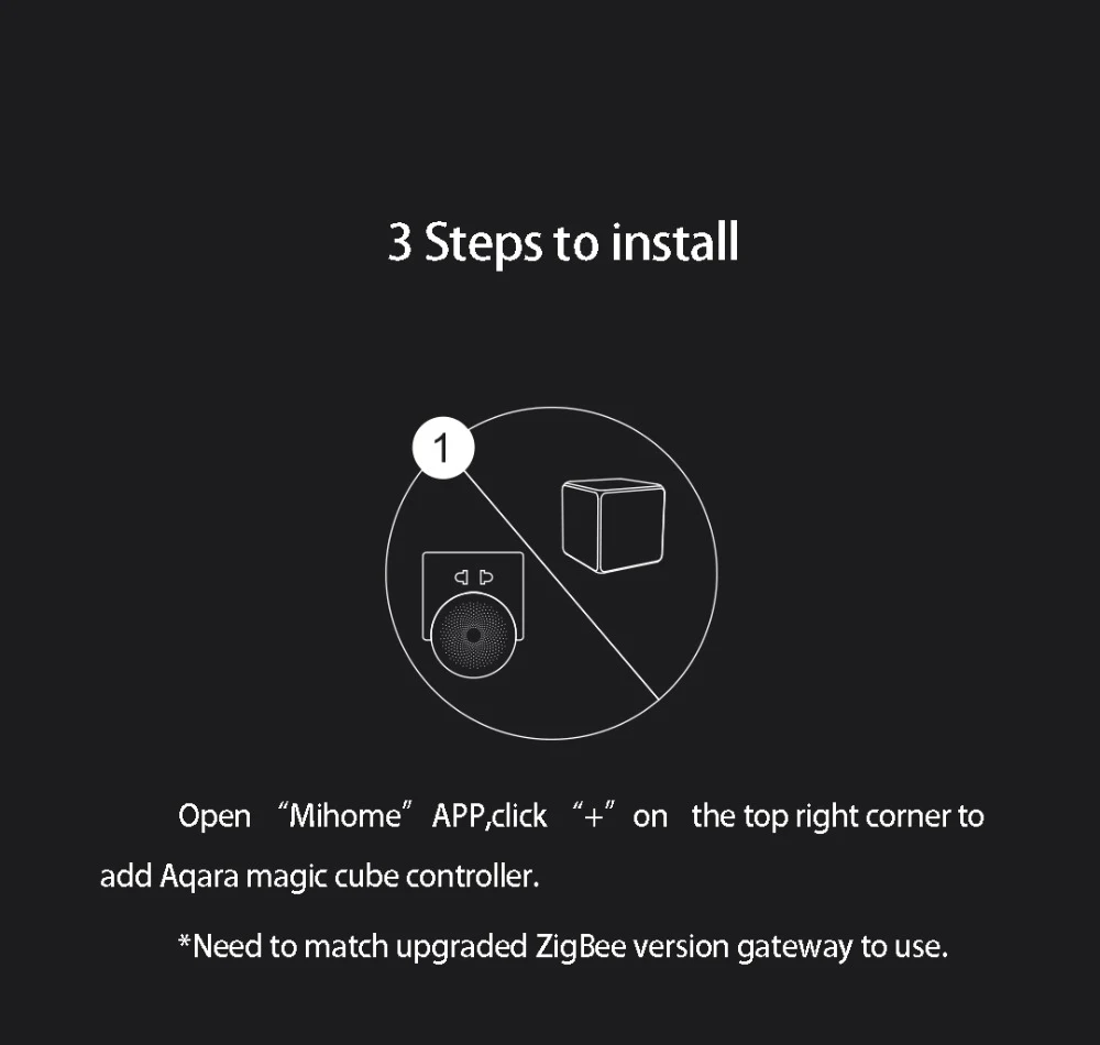 Aqara Magic Cube управление Лер умный пульт дистанционного управления Zigbee версия управления l шесть действий умный дом устройство работает с приложением mijia Home