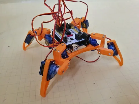 12DOF 8DOF 3D принт 4 брюки с широкими штанинами рулевой двигатель Робот с изображением Человека-паука с Bluetooth контроллер Comptiable является производителем Arduino для вождения доска DIY Наборы