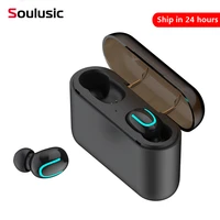 soulusic q32 bluetooth 5 0 earphones tws wireless headphones bluetooth earphone handsfree sport earbuds sports headset pk hbq