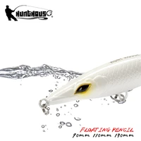 hunthouse fishing pencil lure 90mm110mm130mm saltwater floating topwater wtd surface stick hard bait bass pike crankbait pesca