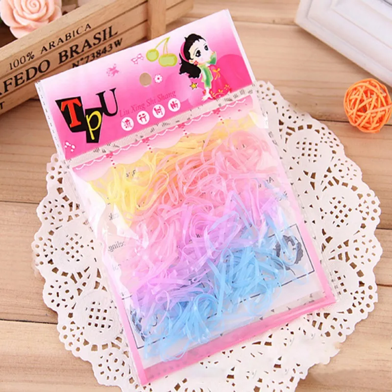 220 шт./лот корейский конфетных оттенков головной убор для волос кольцевые канаты
