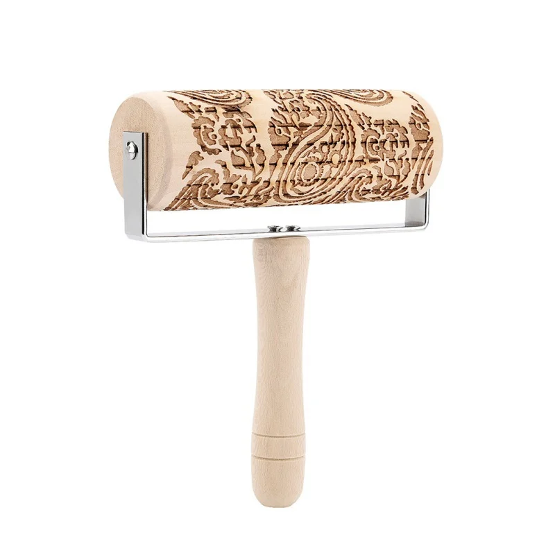 

Деревянная Скалка с рождественским оленем для тиснения выпечки. Печенье, лапша, фондан, пирог, снежинка