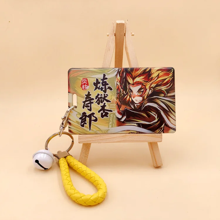 

Demon Slayer Keychain Card Set Public Card Id Card Protection Set Key Chain You Beans Butterfly Bear Gift Souvenir Keyring