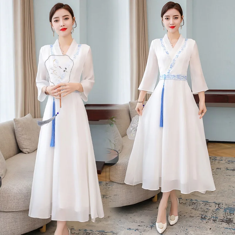 2020 cheongsam платье ao dai вьетнамское aodai Вьетнам цветочный принт qipao винтажная Новинка