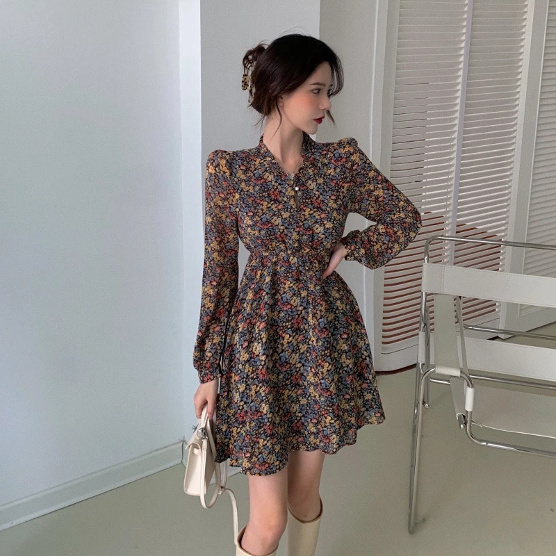 

Woolen Blazer women's autumn winter elegant red fashion temperament Korean loose lace up top