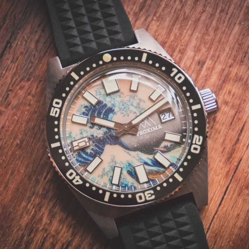 Часы для дайвинга PROXIMA мужские наручные автоматические Водонепроницаемость 200 м