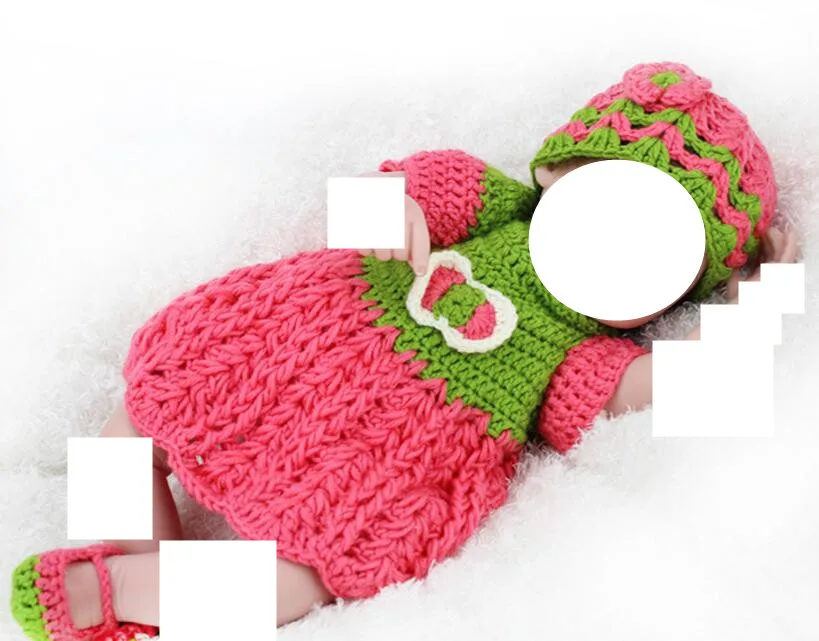 

Наборы одежды для куклы, силиконовая повязка на голову, аксессуары, модная одежда, подходит для куклы реборн 16 дюймов 41 47 см