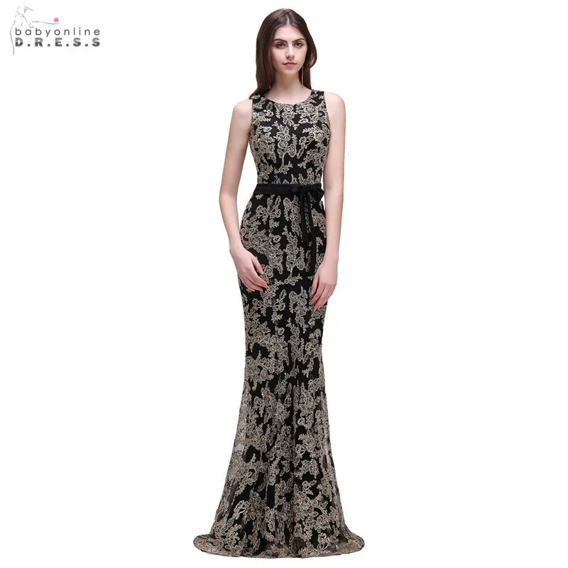 Женское длинное вечернее платье с юбкой годе элегантное кружевное круглым