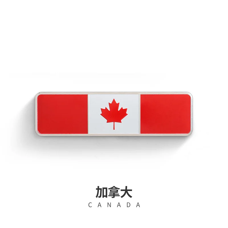 Canada Квадратный флаг этикетка-эмблема индонезийский Корея Малайзия Турция Украина Греция Франция Россия Великобритания США Германия Япония Канада м стикер автомобиля - Цвет: Canada