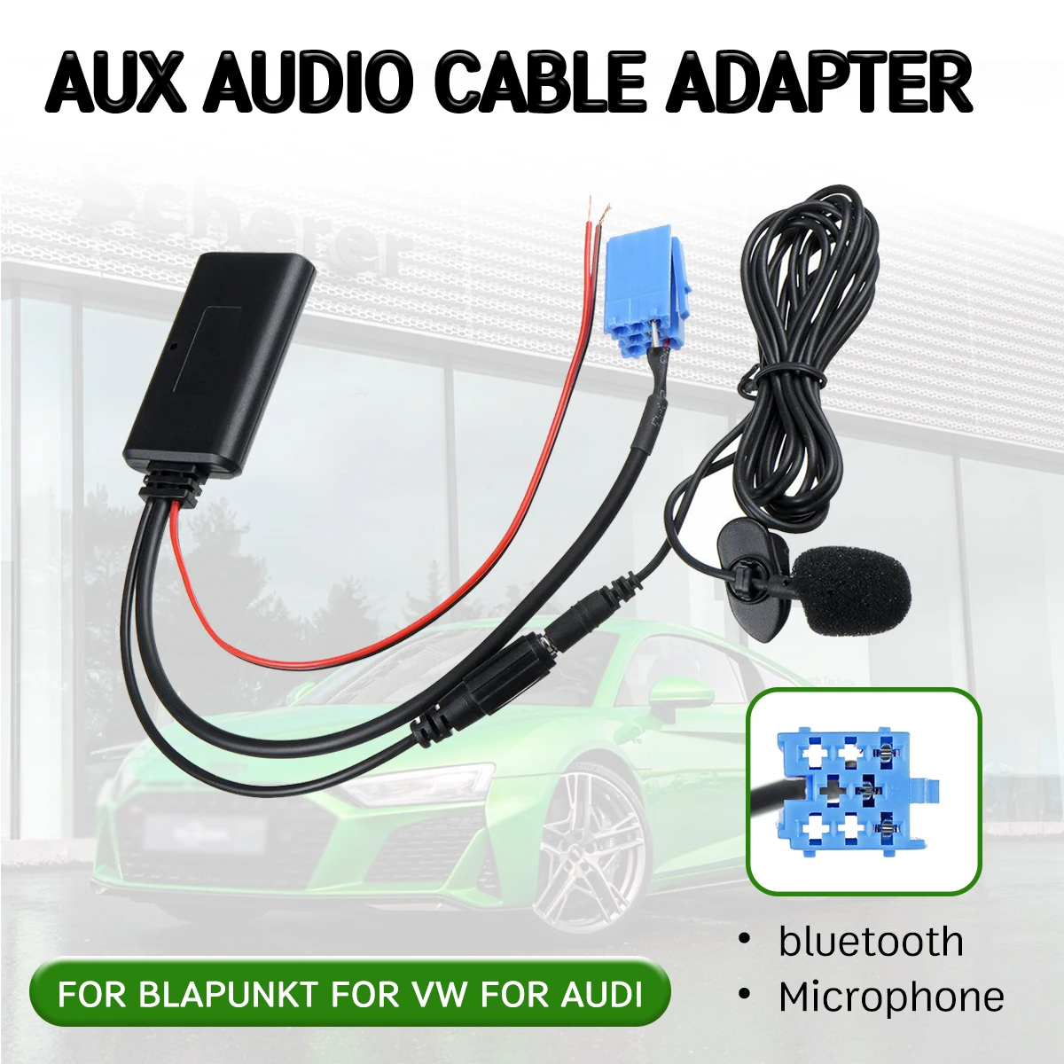 Bluetooth Aux приемник Кабель адаптер с микрофоном для AUDI хор концерт Blaupunkt vw Delta Beta VDO