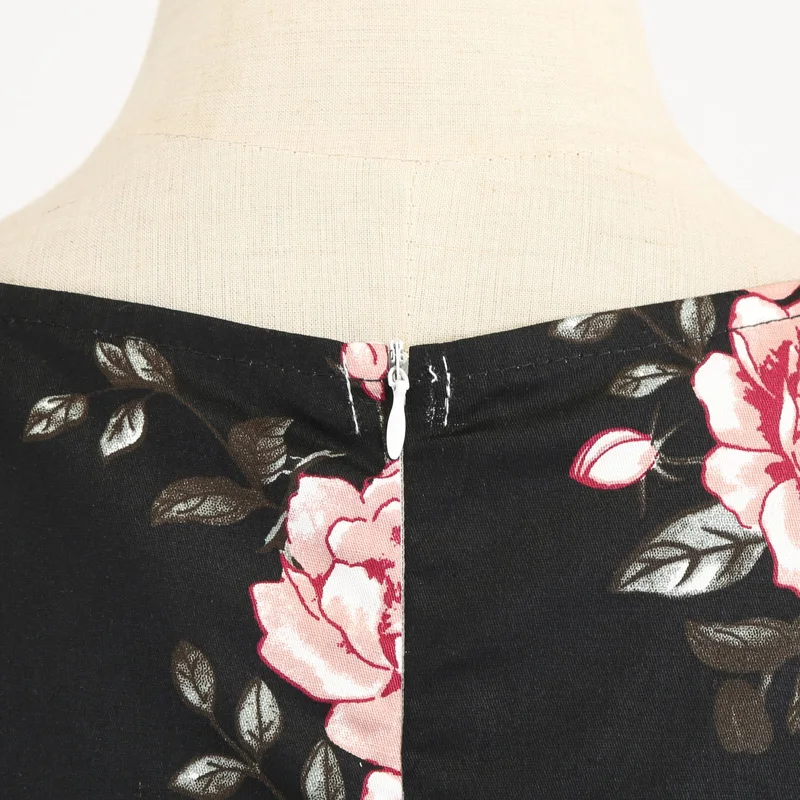 Женское винтажное платье с цветочным принтом элегантные вечерние