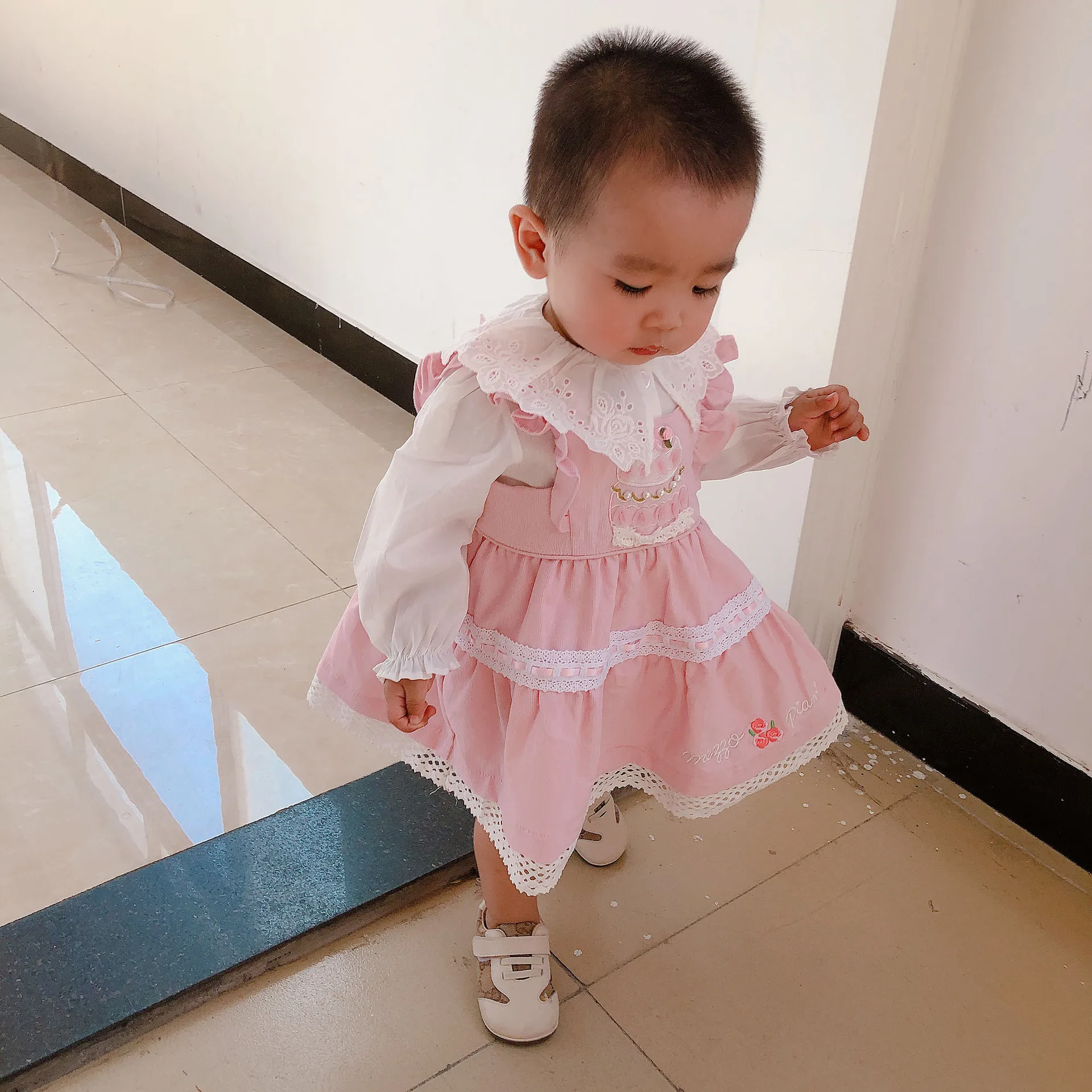 Girl Spanish Clothing Vintage High-end Custom England Princess Dress Cotton with pants for | Детская одежда и обувь