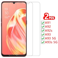 screen protector tempered glass for oppo a91 a92 a92s a93 a93s 5g case cover coque on oppoa91 oppoa93 a 91 92 93 93s 91a 92a 93a
