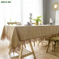 zhuo mo lace chenille rectangle tablecloth 4 colors soft dinner cover mat europe dye flower for home wedding decoration