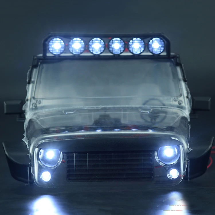 1 комплект тяги хобби KM2 светодиодный фонарь передняя фара/задний верхняя Крыша