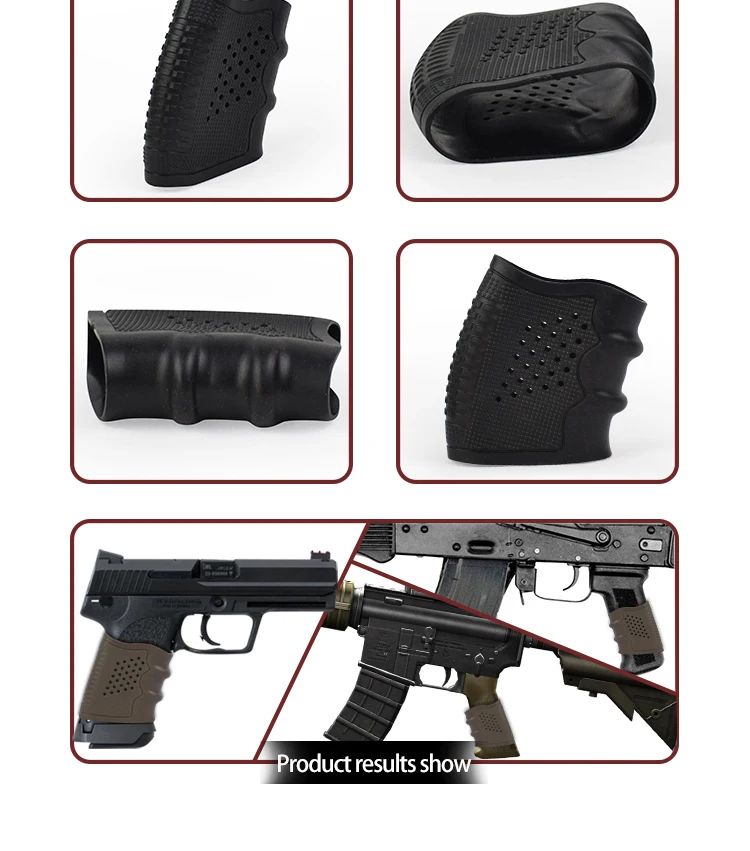

Tactical Pistol Rubber Grip Glove Sleeve Anti-Slip Protect Cover Hunting Accessories Airsoft Glock 17 19 Handguns Sleeve Holster