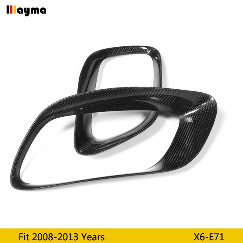 Углеродного волокна глушитель выхлопной трубы углеродного декоративная рамка