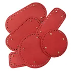 Коричневый кожаный низ IKE MARTI с отверстиями, сумка для вязания с заклепками, плетеная женская сумка-слинг сделай сам, сумки через плечо, аксессуары для сумок