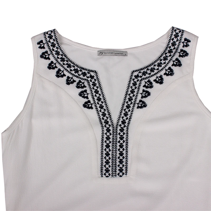 Женское летнее платье с вышивкой модель 2018 повседневное белое пляжное