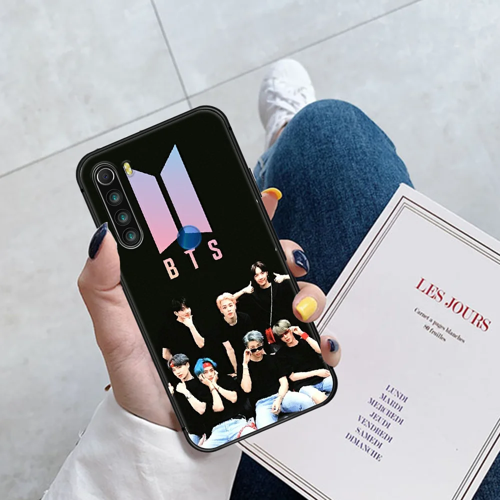 

Kpop Boys Bangtan Phone Case Cover Hull For XIAOMI Redmi 7 7A 8 8A 9 9C Note 6 7 8 9 9S K20 Pro K30 black Waterproof 3D Cell