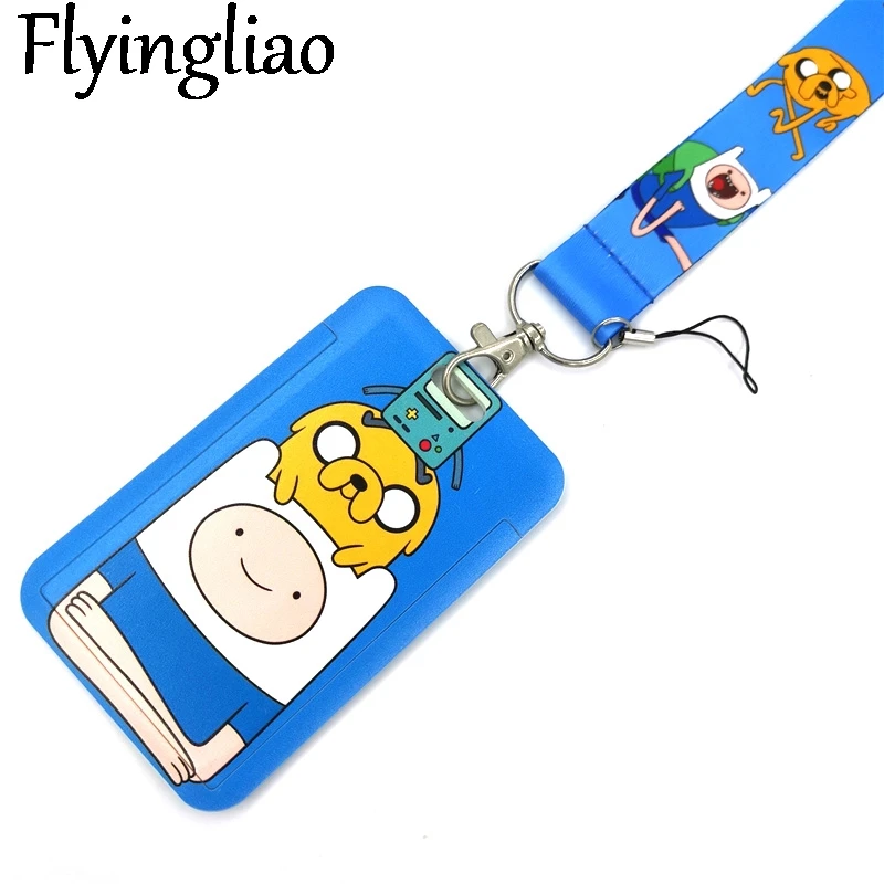 

Cartoon Anime Characters Fashion Lanyard ID Badge Holder Bus Pass Case Cover Slip Bank Credit Card Holder Strap Card Holder Gift