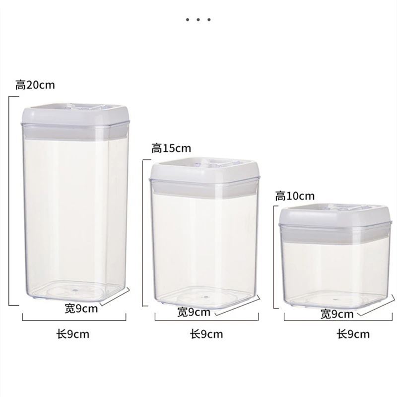Kitchen Storage Whole Grains Sealed Tank Food Grade Rice Noodles Nuts Storage Box With Lid Transparent Milk Powder Snack Cans
Kitchen Storage Whole Grains Sealed Tank Food Grade Rice Noodles Nuts Storage Box With Lid Transparent Milk Powder Snack Cans
