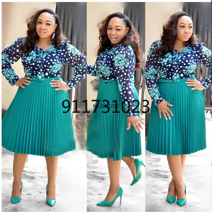 Новинка осени 2021 африканские платья для женщин повседневные миди с принтом vetsidos