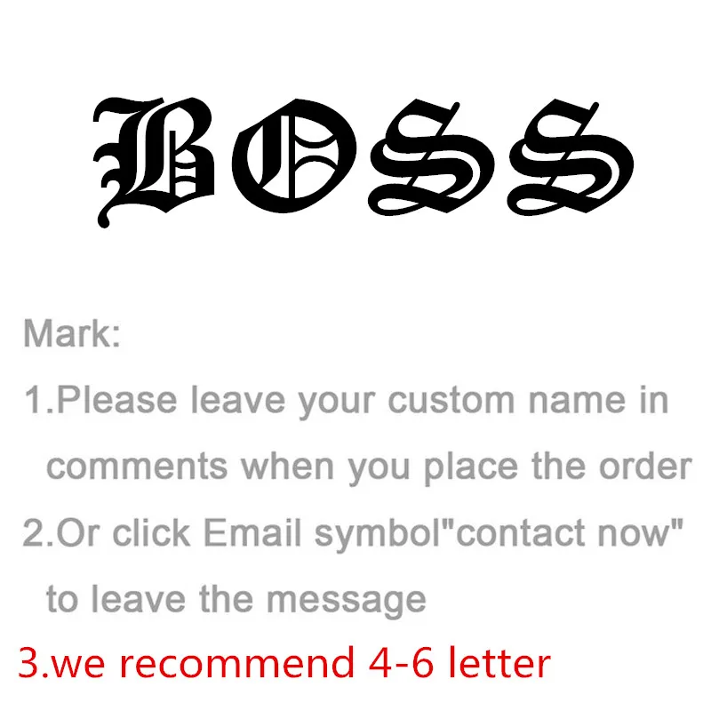 Модные VIP украшения из нержавеющей стали с именной табличкой очаровательные