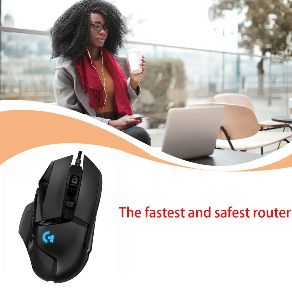 

Ergonomic Design G502 Wired Gaming Mechanical Mouse RGB Gaming Anti-sweat LED Backlit Practical Wired Mouse