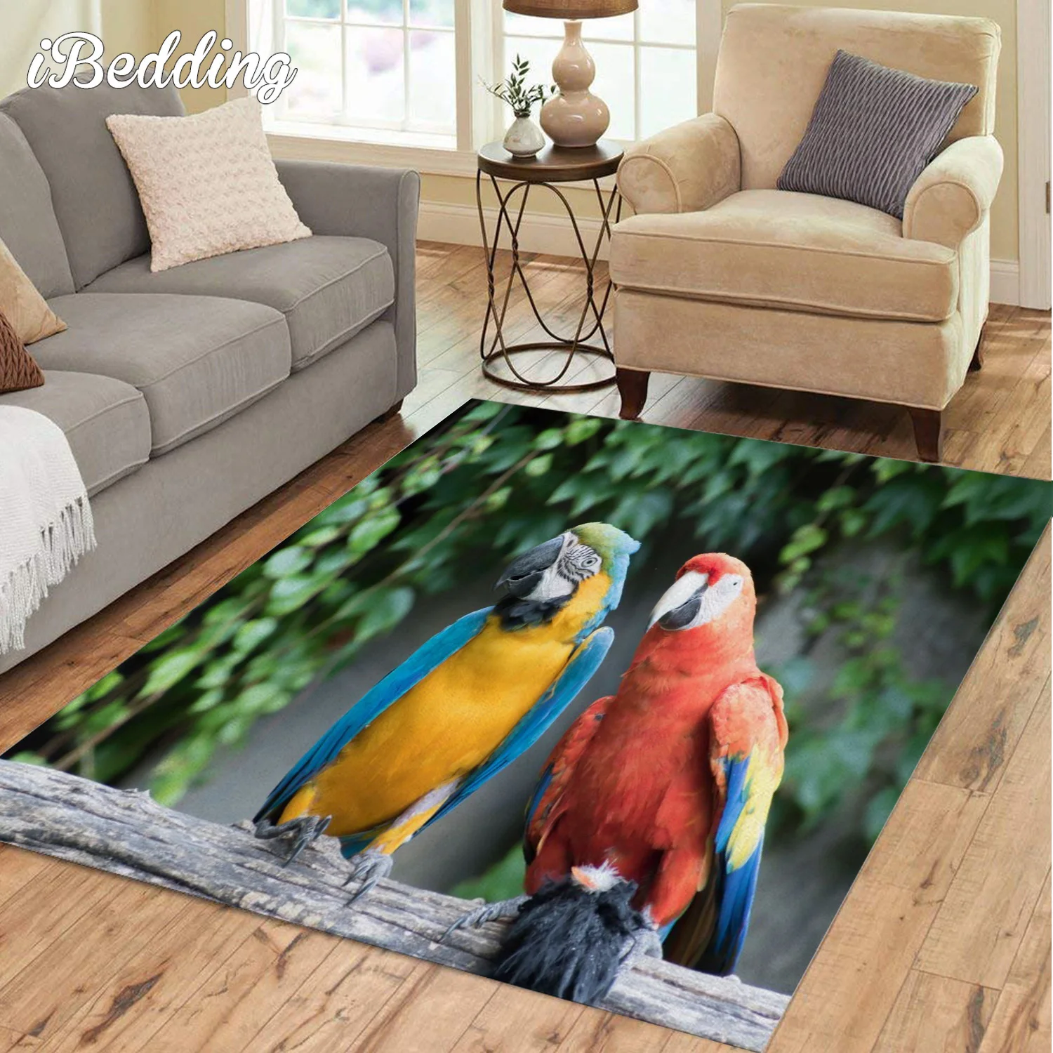 

Parrot Birds Carpets for Large Hoom Living Room Natural Scenery Teenager Bedroom Decoration Area Rug Floor Mat Bathroom Mats