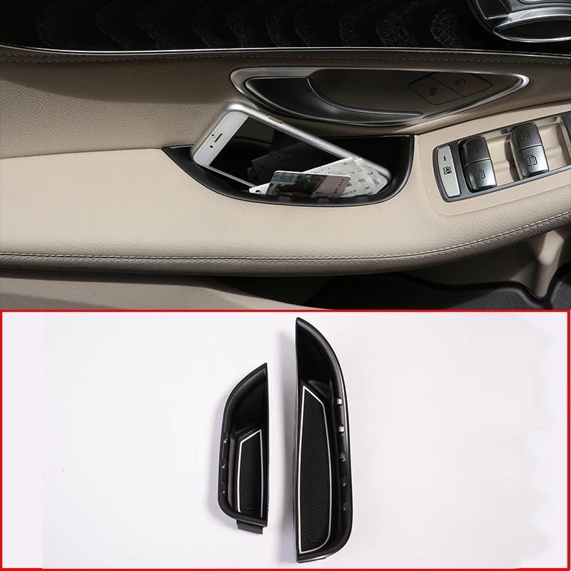 2 шт. для Mercedes Benz C Class W205 GLC X253 2015 2018 Автомобильная дверная ручка ящик хранения