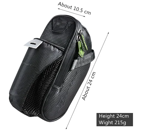 Сумка на седло велосипеда с карманом для бутылки воды водонепроницаемая сумка