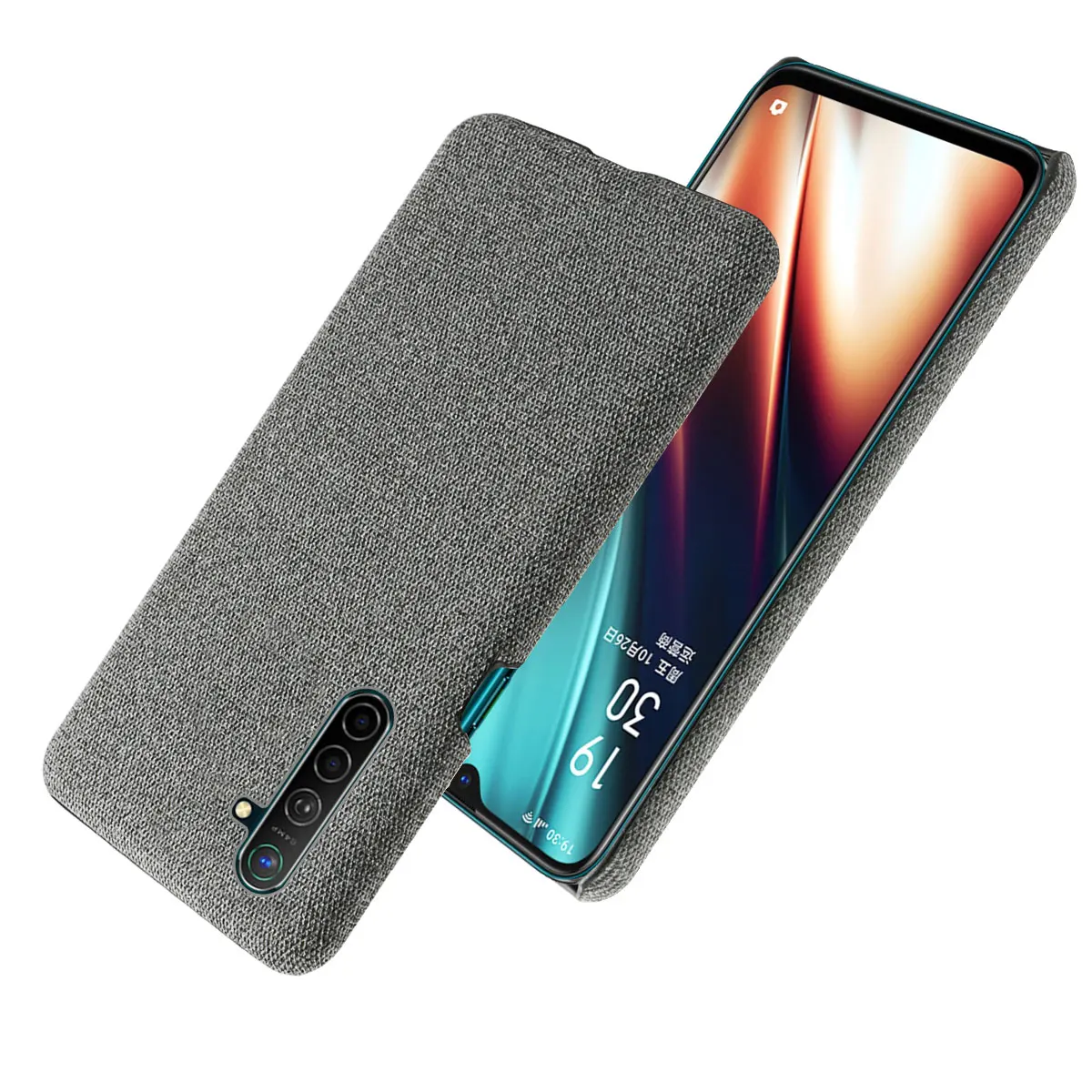 Тонкий тканевый текстурный чехол для OPPO Realme X2 XT K5 Противоскользящий RMX1991 RealmeX2 x 2